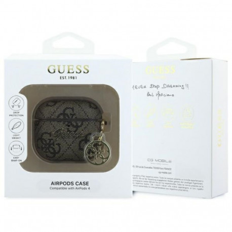 Guess GUA4G4GSMW AirPods 4 cover brown 4G Charm Collection