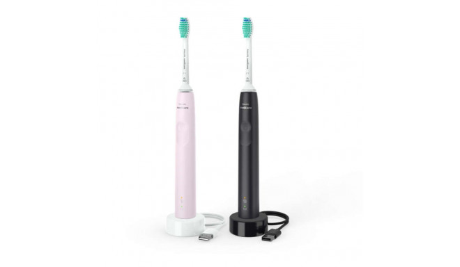 Philips Sonicare 3100 HX3675/15 toothbrush 2 pcs. Pink/Black