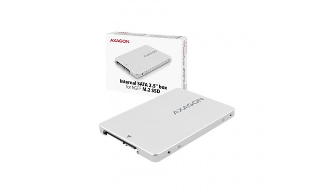 AXAGON Internal 2.5" box with SATA interface for M.2 SATA SSD