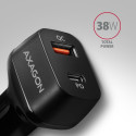 AXAGON Kahepesaline autolaadija, 38W | PWC-PQ38