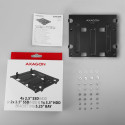 AXAGON Metal frame for mounting four 2.5" disks or two 2.5" disks and one 3.5" disk in a 5.25" posit