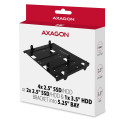 AXAGON Metallraam nelja 2.5" ketta või kahe 2.5" ketta ja ühe 3.5" ketta paigaldamiseks 5.25" posits