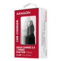 AXAGON Kahe USB-pesaga autolaadija, 31.5W | PWC-QC5