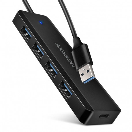 AXAGON Travel nelja pordiga USB-A 5Gbps jaotur | HUE-C1A