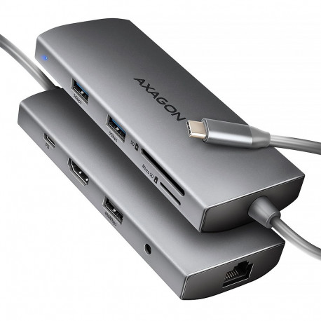 AXAGON mitme pordiga USB-C 5Gbps jaotur | HMC-8HLSA