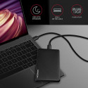 AXAGON Kruvivaba USB 3.2 Gen 1 - SATA 6G väline karp 2.5" SSD/HDD jaoks
