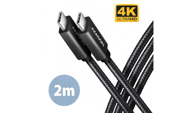 AXAGON Andmeside- ja laadimiskaabel USB 2.0 | BUCM32-CM20AB | USB Type-C - USB Type-C