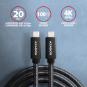 AXAGON Andme- ja laadimiskaabel USB 2.0 | BUCM32-CM10AB | USB Type-C - USB Type-C
