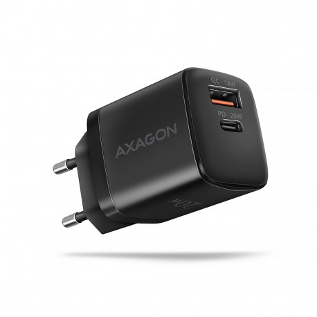 AXAGON seinalaadija 2x porti (USB-A + USB-C), 20W | ACU-PQ20