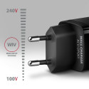 AXAGON GaN seinalaadija 3 pordiga (USB-A + 2x USB-C), 65W | ACU-DPQ65