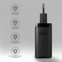 AXAGON GaN seinalaadija 3 pordiga (USB-A + 2x USB-C), 65W | ACU-DPQ65
