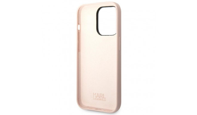 Karl Lagerfeld KLHCP14XSLKHLP iPhone 14Pro Max 6.7" kõvakorpus roosa silikoon Karl`s Head