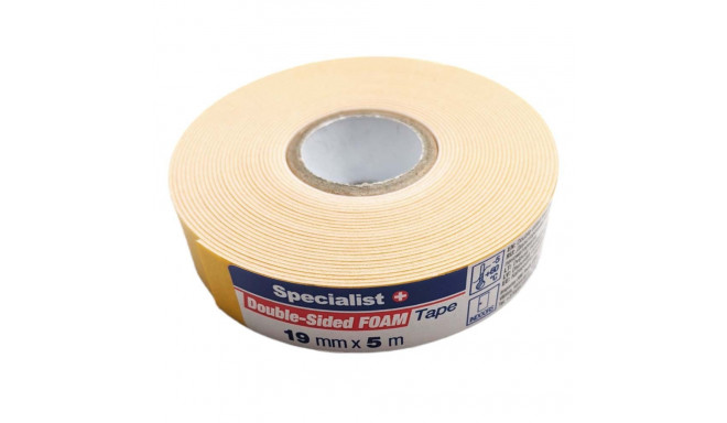 SPECIALIST+ two-sided mont. tape, 19 mm x 5 m, white