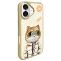 Nimmy iPhone 16 6.1" case khaki Cool&Cute 2.0 Cat