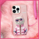 Nimmy iPhone 15 Pro Max 6.7" case pink Cool&Cute 2.0 Cat