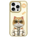 Nimmy case iPhone 15 Pro Max 6.7" khaki Cool&Cute 2.0 Cat Nimmy case iPhone 15 Pro Max 6.7" khaki Cool&Cute 2.0 Cat