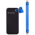 Verbatim 2TB SSD Keychain with USB 3.2 Gen.2 Cable Black-Blue 32195