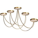 Beliani Metal Candlestick 38 cm Gold BUARAN