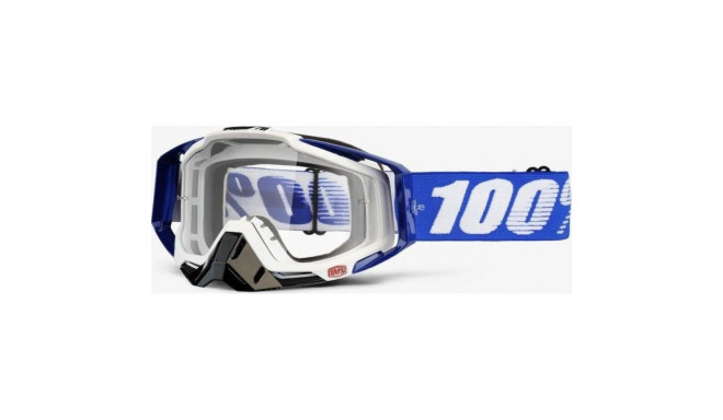 100% Goggles 100% RACECRAFT KOBALT SININE (Selge Lääts Uduvastase Kattega + 10 Lisalehte) (UUS)