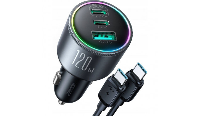 Joyroom JR-CCN07 laadija 1x USB-A 2x USB-C (6956116788780)