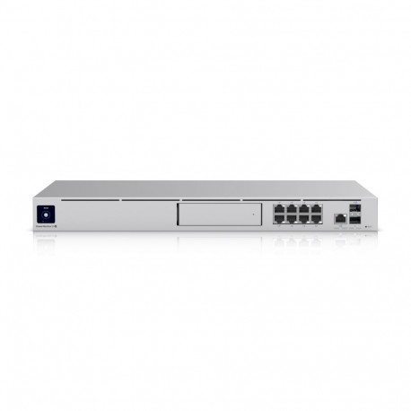 Ruuter: 2x 10G SFP+,2x GbE POE+, 6x GbE PoE, 1x GbE, PoE eelarve 180W, 128GB SSD, 3,5´´ NVR HDD pesa