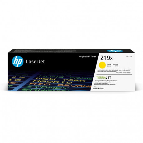 "HP 219X High Yield Yellow Original LaserJet Toner Cartridge"