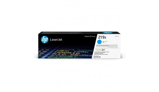 "HP 219X High Yield Cyan Original LaserJet Toner Cartridge"