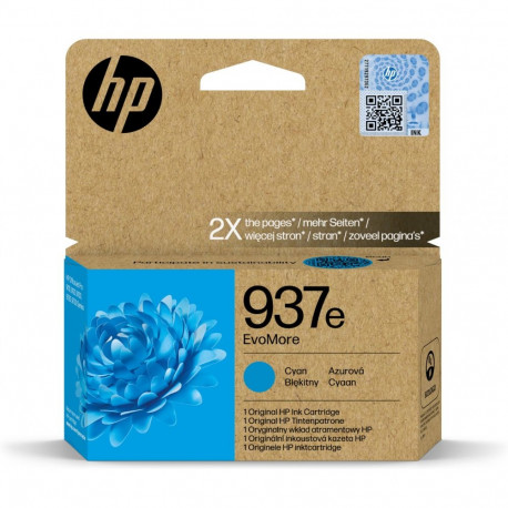"HP 937e EvoMore Cyan Original Ink Cartridge"