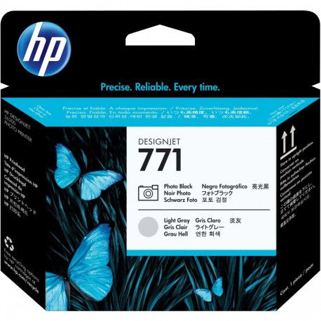 "HP 771 Original Druckkopf schwarz und hell grau Standardkapazitt 1er-Pack"