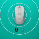 "Logitech Signature M650 for Business Mouse wireless Bluetooth 2.4 GHz Bolt USB receiver off-white"