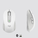 "Logitech Signature M650 for Business Mouse wireless Bluetooth 2.4 GHz Bolt USB receiver off-white"