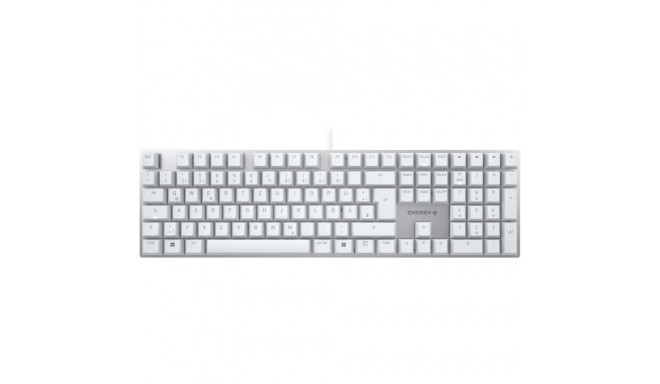 "Cherry Keyboard KC 200 MX MX2A BROWN [DE] white/silver MX2A BROWN Switch"