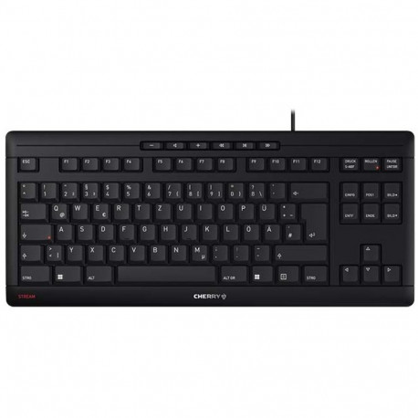 Cherry Stream TKL must klaviatuur QWERTZ DE