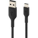 "Belkin USB-C/USB-A Kabel ummantelt, 15cm, schwarz"