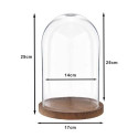 Clayre Eef 6GL1945 Glass Cloche Transparent 17x25 cm