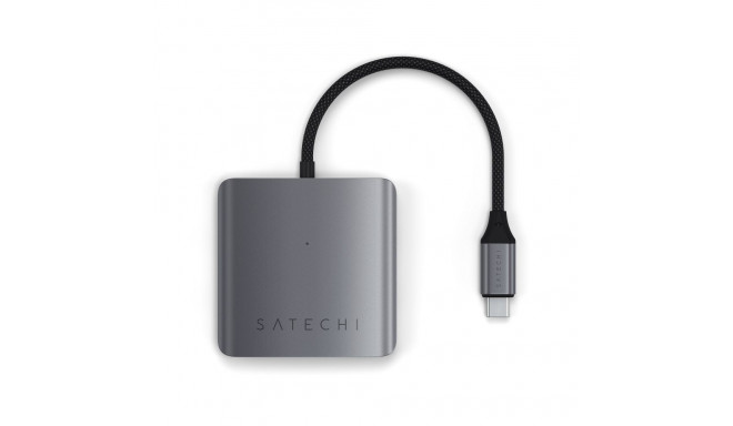 SATECHI adapter HUB 4in1 Type C ST-H4CPDM space gray
