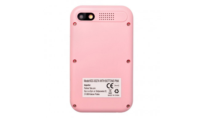 Game console for kids with IPS display 2,4" with buttons KDC-0027A pink