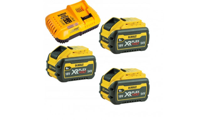 DEWALT. BATTERY 18/54V 9.0/3.0Ah FV x3 DCB547 +CHARGER ...