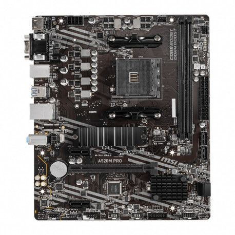 MSI emaplaat A520M PRO AMD A520 Socket AM4 micro ATX
