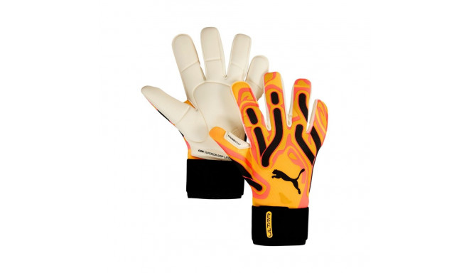 Rękawice bramkarskie Puma Ultra Ultimate Hybrid Sun pomarańczowe 41858 09 9,5