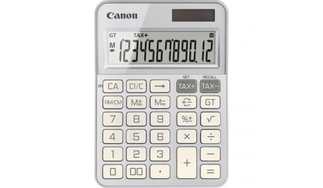 Desktop calculator CANON KS-125KB silver 12-digit