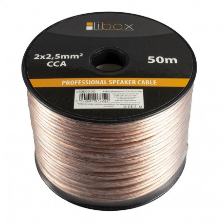 Audio Cable - Libox LB0009 2x2.50mm 50m Transparent