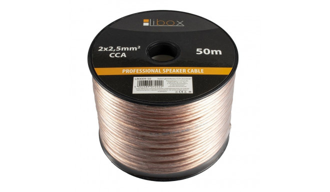 Audio Cable - Libox LB0009 2x2.50mm 50m Transparent
