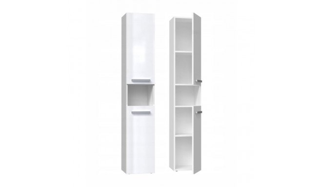 Bathroom Cabinet - Nel I 31x30x174 Cm, White