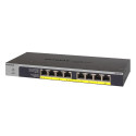 Unmanaged Switch - NETGEAR GS108LP 8-Port Gigabit PoE 1U Black, Grey
