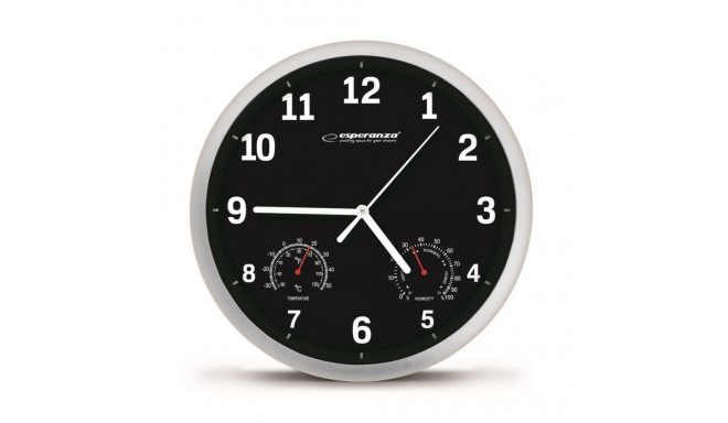 Wall Clock - Esperanza EHC016K Mechanical 25cm Black