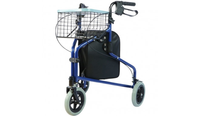 Tricycle Walker - Practical Adjustable with Basket Grey