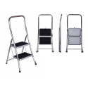 Portable Stairway - Krause Folding Step Toppy Xl Silver