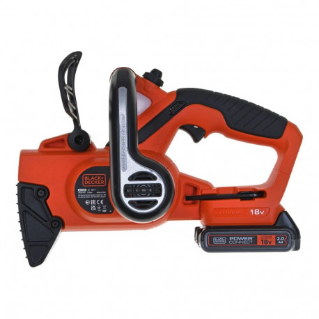 Electric Chainsaw - Black & Decker GKC1820L20 20cm Blade 2Ah Battery 2.3kg Black/Orange