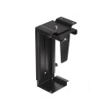 PC Holder - MC-713 Under Desk Bracket Support Black